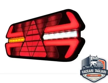 Par Lanterna Carreta Caminhão Triplo X 24v Led Universal