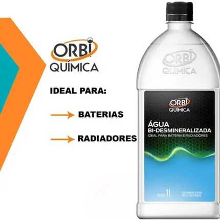 4 Agua Bi Desmineralizada Radiador E Bateria Orbi