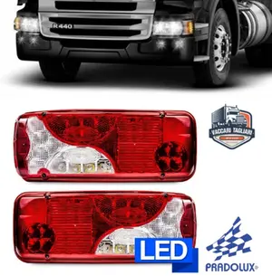 Par Lanterna Traseira Scania S4 S5 Botinha Led