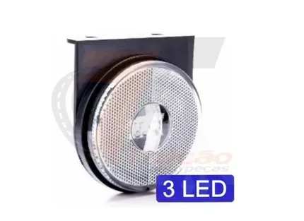 3 Lanterna Lateral Carreta Randon Led Bi Volt 12 24v