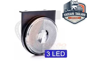 3 Lanterna Lateral Carreta Randon Led Bi Volt 12 24v