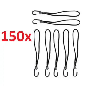 Kit 150 Elastico Extensor Borracha Lona Caminhão Carreta