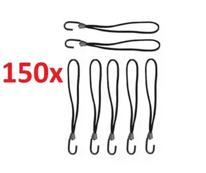 Kit 150 Elastico Extensor Borracha Lona Caminhão Carreta