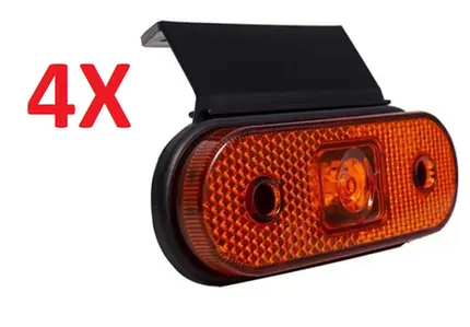 Kit 4 Lanterna Carreta Facchini Led Caminhão