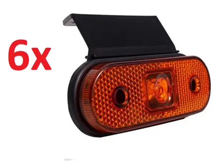 Kit 6 Lanterna Carreta Facchini Led Caminhão