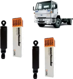 Par (2) Amortecedor Cabine Ford Cargo 1313 1218 1113 1114
