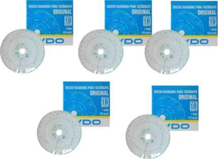 Disco Tacografo 7 Dias Vdo (125km) Semanal (5 Caixas)