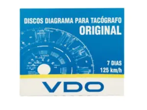 Disco Tacografo 7 Dias Vdo (125km) Semanal (3 Caixas)