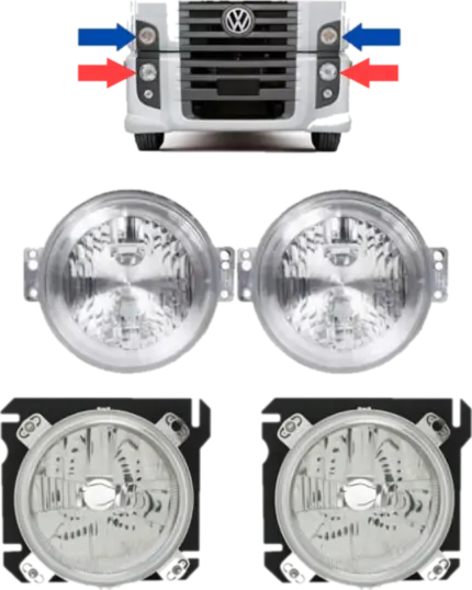 KIT Farol + Seta Caminhão Vw Constellation 15180 13180 24250