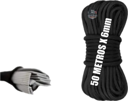 Corda Com Extensor Elástico 5 mm Com 50 Metros