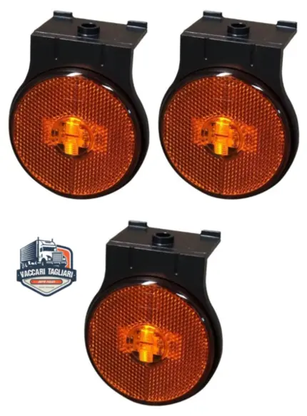 3 Lanterna Lateral Carreta  Randon Led Bi Volt 12 24v