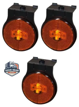3 Lanterna Lateral Carreta  Randon Led Bi Volt 12 24v