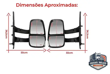 Retrovisor Iveco Daily Braço Longo Elétrico Após 2008 - LD