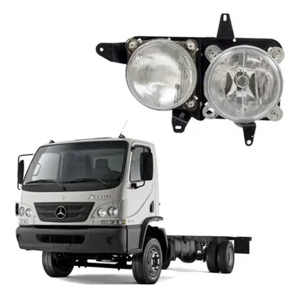 Farol Accelo 915c 715c 815 1016 Mb Mercedes 2003 ate 2007 LD