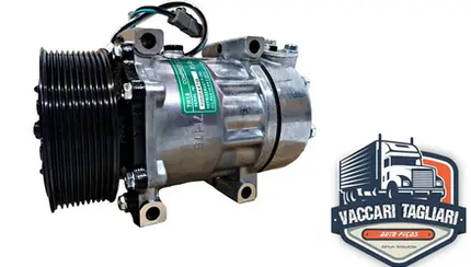 Compressor Ar Condicionado Scania P R T 1998 A 2008 7cam15c 10pk 24v