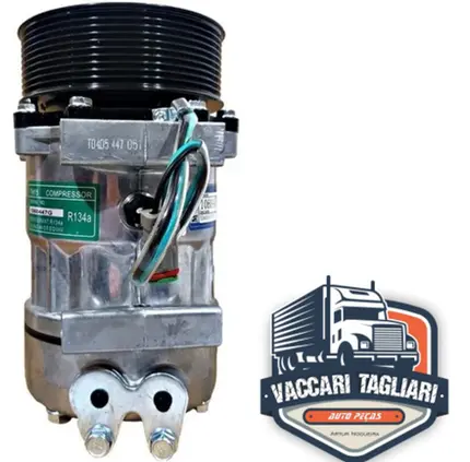 Compressor Ar Condicionado Scania P R T 1998 A 2008 7cam15c 10pk 24v